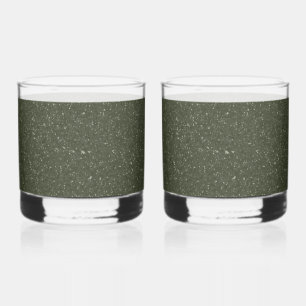 Verre À Whisky Lunettes de lunettes vertes Moss personnalisables