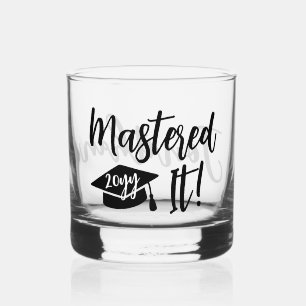 Verre À Whisky Maîtrise personnalisée Diplôme La maîtrise