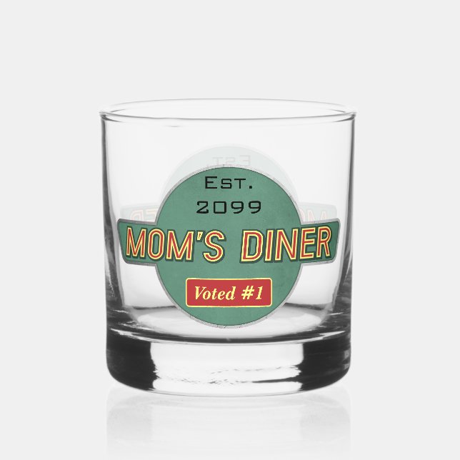 Verre À Whisky Maman's Retro Diner Drinkware Rocks (Recto)
