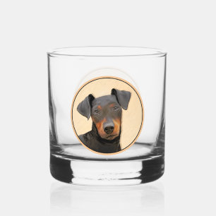 Verre À Whisky Manchester Terrier Peinture Art animal original