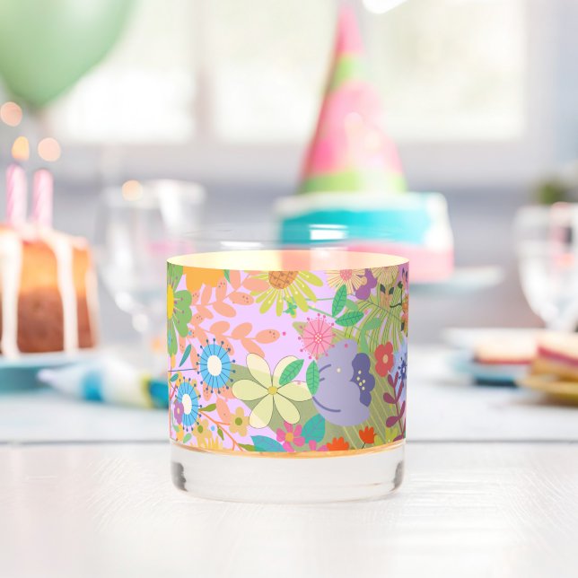 Verre À Whisky Mariage de fleurs (Insitu (Anniversaire))