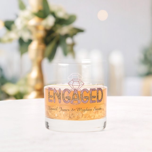 Verre À Whisky Mariage des noms d'ajout mûr Engagé (Insitu (Mariage))