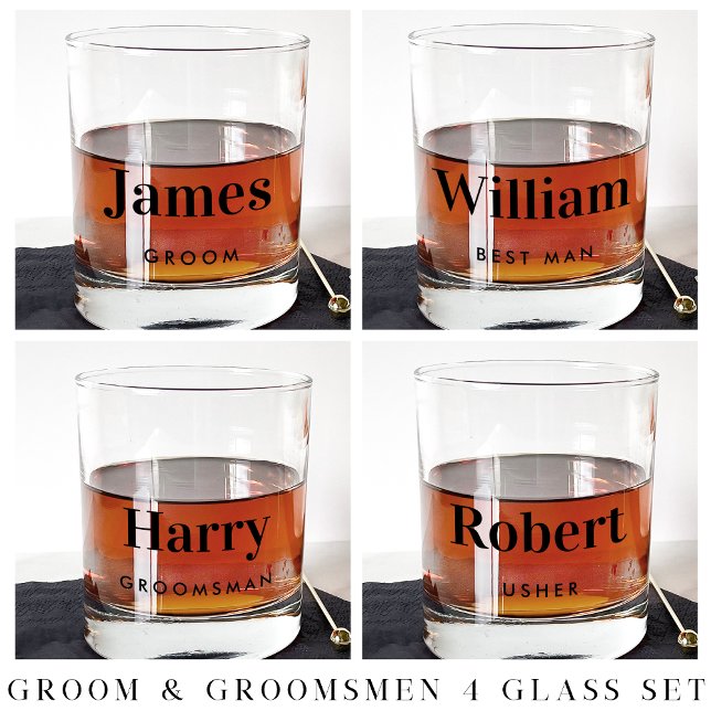 Verre À Whisky Mariage Groom Best Man Groomsman (Créateur téléchargé)