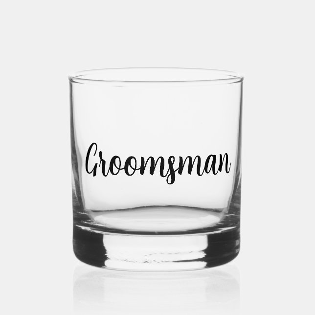 Verre À Whisky Mariage Groomsman (Recto)