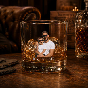Verre À Whisky Meilleur Papa Personnalisé Cadeau de Fête des Père