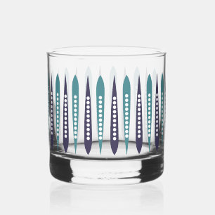 Verre À Whisky Minimal bleu rétro inspiré