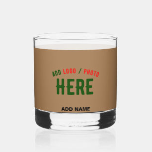 VERRE À WHISKY MODERNE ET MODERNE PERSONNALISABLE BROWN VÉRIFIÉ