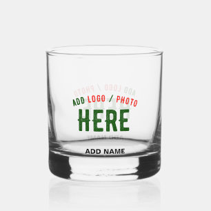 VERRE À WHISKY MODERNE MODERNE PERSONNALISABLE CLAIR VÉRIFIÉ