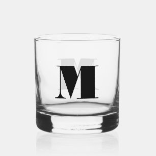 Verre À Whisky Monogramme classique chic élégant