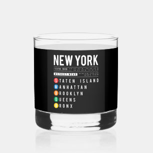 Verre À Whisky New York 5 Boroughs