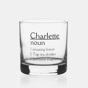 Verre À Whisky Nom personnalisé Définition tumbler