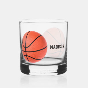 Verre À Whisky Nom personnalisé du basket-ball