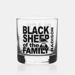 Verre À Whisky Nom personnalisé "Mouton noir"