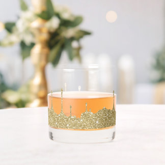 Verre À Whisky Paillettes dorées élégantes et glamour fondantes