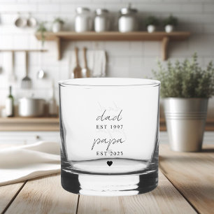 Verre À Whisky Papa & Papa EST Cadeau personnalisé