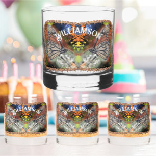 Verre À Whisky Papillon d'anniversaire