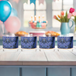 Verre À Whisky Parties scintillant bleue Galaxy Swirl Abstrait Mo