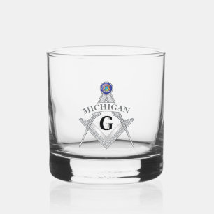 Verre À Whisky Pavillon de franc-maçonnerie de l'état du Michigan