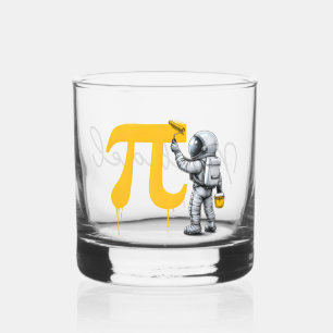 Verre À Whisky Peinture d'astronaute personnalisée Symbole Pi Jou