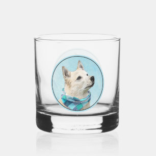 Verre À Whisky Peinture norvégienne Buhund - jolie art original c