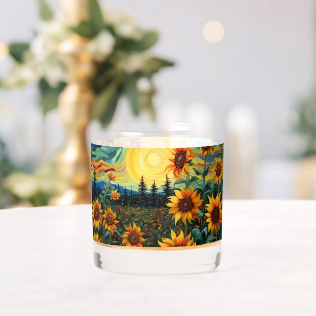 Verre À Whisky Peinture Tournesols de Van Gogh (Insitu (Mariage))