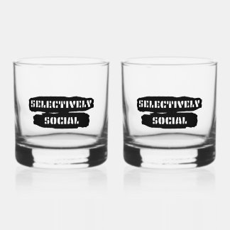 Verre À Whisky Personnalisable sélectivement social