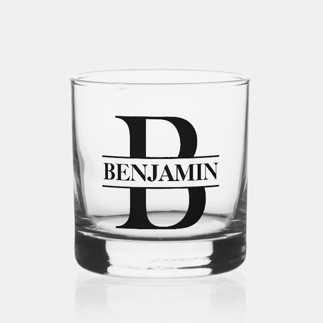 Verre À Whisky Personnalisé B Nom personnalisé Cadeau personnalis (Recto)