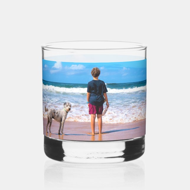 Verre À Whisky Personnalisé Personnalisé Votre Animal Photo (Gauche)