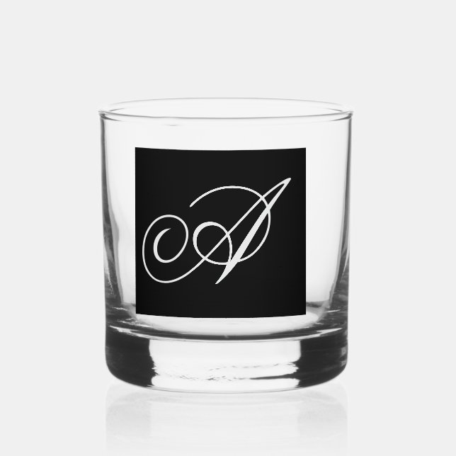 Verre À Whisky Personnalisez avec votre initiale (Recto)