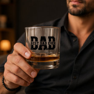 Verre À Whisky Photo de papa moderne Cadeau personnalisé pour l