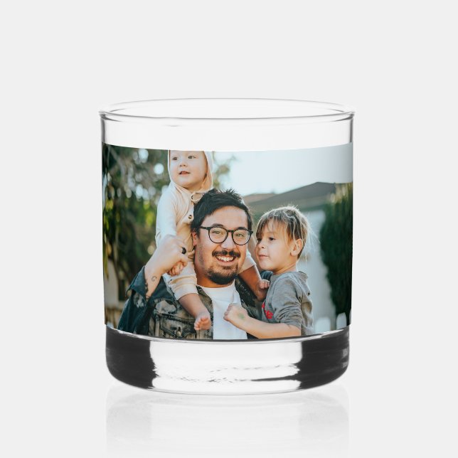 Verre À Whisky Photo personnalisé (Recto)