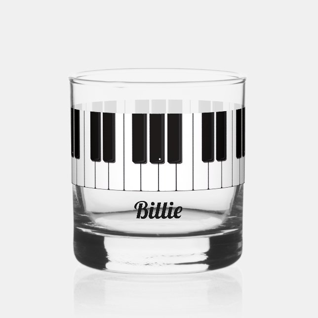 Verre À Whisky Piano Player Personalised (Recto)