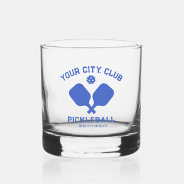 Verre À Whisky Pickleball Player Club Nom d'équipe Personnalisé