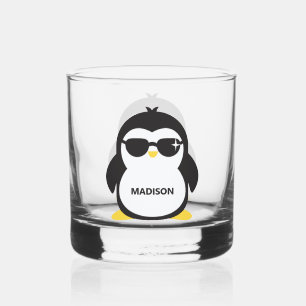 Verre À Whisky Pingouin cool de nom personnalisé