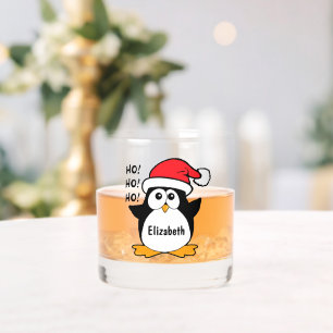 Verre À Whisky Pingouin de Noël