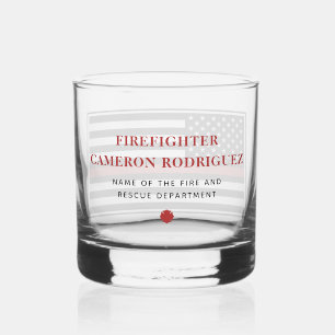 Verre À Whisky Pompier personnalisé Mince Secourt incendie de lig