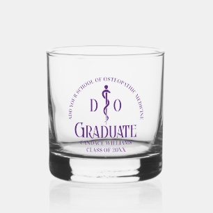 Verre À Whisky Purple Ostéopathic Médicale School Graduation