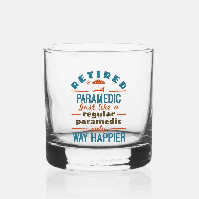 Verre À Whisky Retraité Parfait EMT Retraite Funny Happier (Recto)