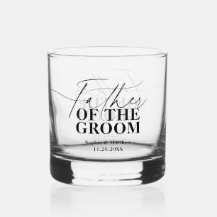 Verre À Whisky Scénario du Père du Marié Mariage Classique