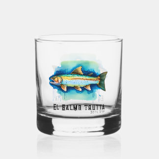 Verre À Whisky Série aquarelle : Truite/Saumon