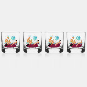 Verre À Whisky SlipperyJoe's deux gays hommes aiment la baignoire