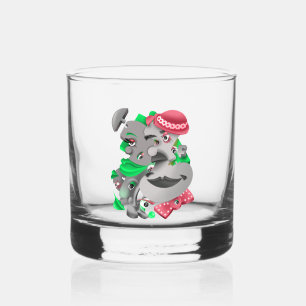 Verre À Whisky Surreal Puzzle fait face à Whiskey Glass