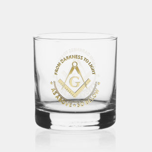 Verre À Whisky Symbole franc-maçonnerie