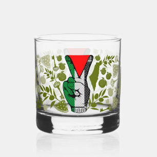 Verre À Whisky Symbole triangle rouge de résistance à la main du 