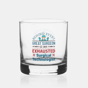 Verre À Whisky Technologue chirurgical épuisé Funny Scrub Tech