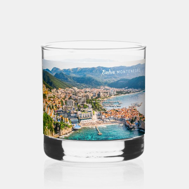 Verre À Whisky Texte personnalisé Monténégro (Recto)