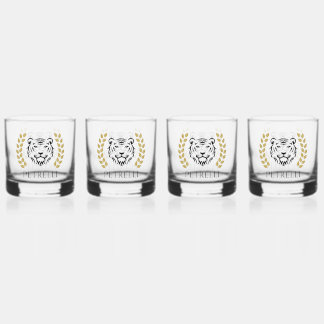 Verre À Whisky tigre et lauriers