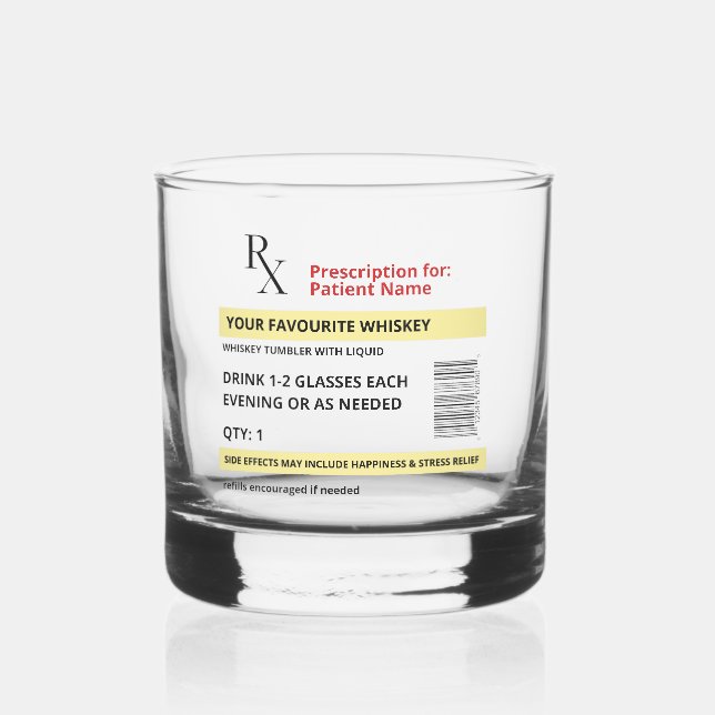 Verre À Whisky Touchet d'ordonnance Whiskey personnalisé (Recto)