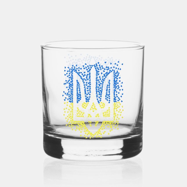 Verre À Whisky Trident de l'emblème ukrainien tryzub dispersant l (Recto)