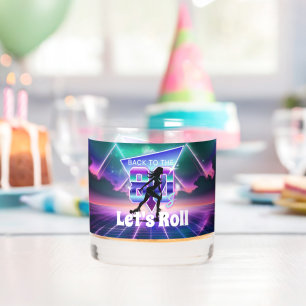 Verre À Whisky Vaporwave Roller Skate fête d'anniversaire